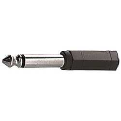 Adattatore elettrico monofase spina 6,3 mm presa 3,5 mm per collegamenti audio e dispositivi elettrici