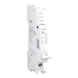 Contatto ausiliario Acti9 OF per C40/C120/ID C40/C40 Vigi, 2mA to 100mA, connessione dal basso