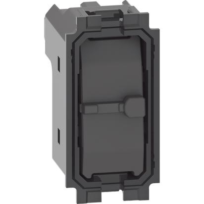 Pulsante doppio interbloccato 10A 250V per comando tapparelle 1 modulo non illuminabile