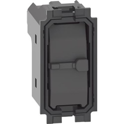 Pulsante doppio interbloccato 10A 250V per comando tapparelle 1 modulo non illuminabile