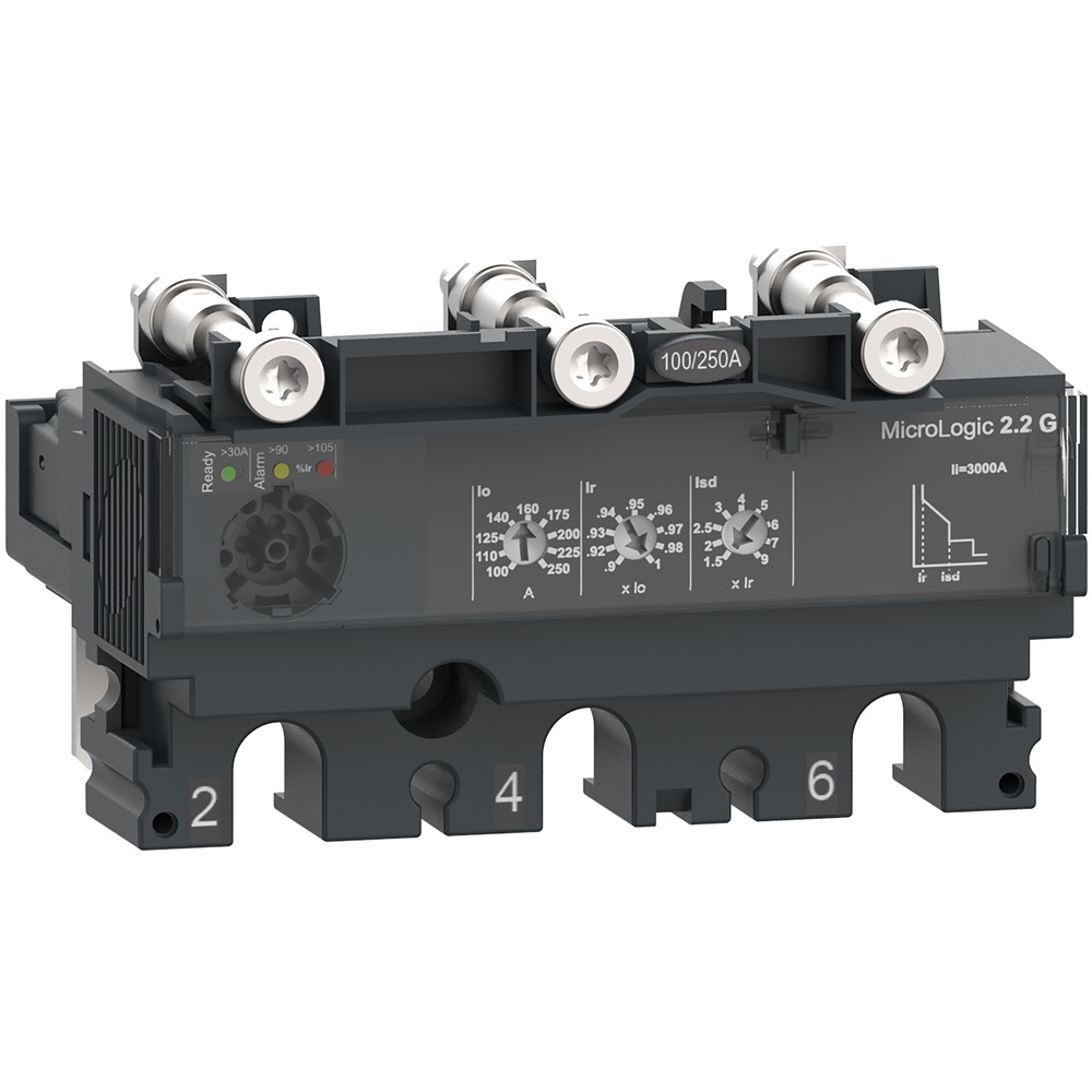 Sganciatore elettronico MicroLogic 2.2G 3 poli 250A protezione generatori NSX250