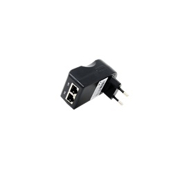 Alimentatore PoE 100-240VAC 24W, sistema ViP, standard IEEE802.3af, spina integrata