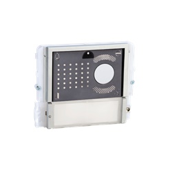 Serie Ikall - Modulo 1 pulsante per unità audio/video, mascherina acciaio inox, LED