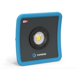 Faro portatile LED COB 2000 lumen dimmerabile per uso professionale cantiere