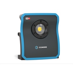 Faro portatile LED COB 4000 lumen con batteria backup e Bluetooth per uso professionale in cantiere