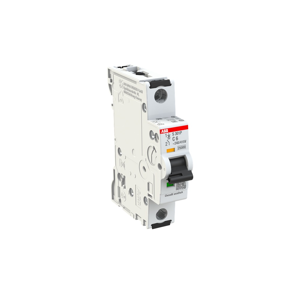 Interruttore automatico S301P 1P 6A curva C protezione impianti residenziali industriali