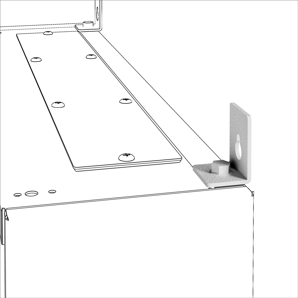 Quadro componibile QDX 630 L 630A IP43 staffe fissaggio parete cablaggio semplice