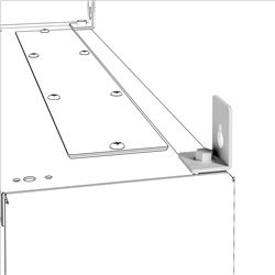 Quadro componibile QDX 630 L 630A IP43 staffe fissaggio parete cablaggio semplice