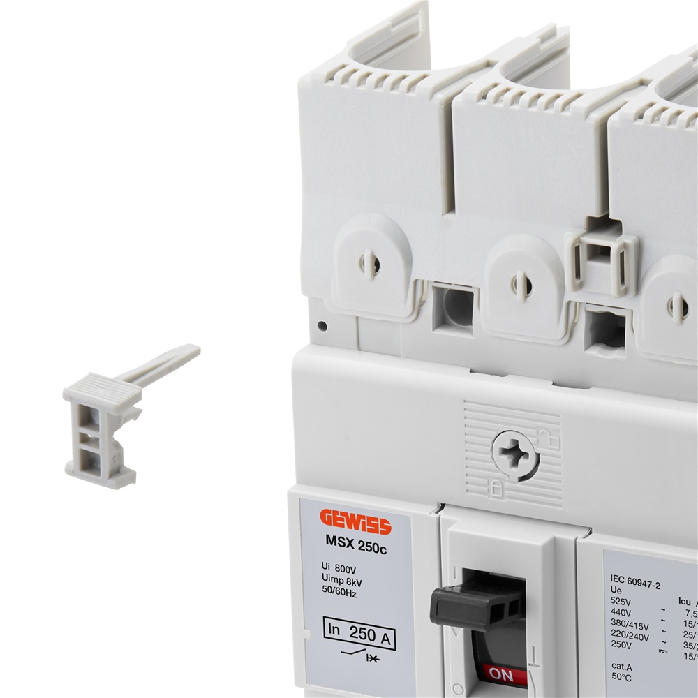 Sigillo copristerminali MSX/M250C per protezione connessioni elettriche distribuzione potenza