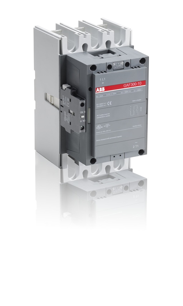 Contattore 3 poli GAF300-10-11 100-250V AC/DC per applicazioni DC-1 fino 1000V