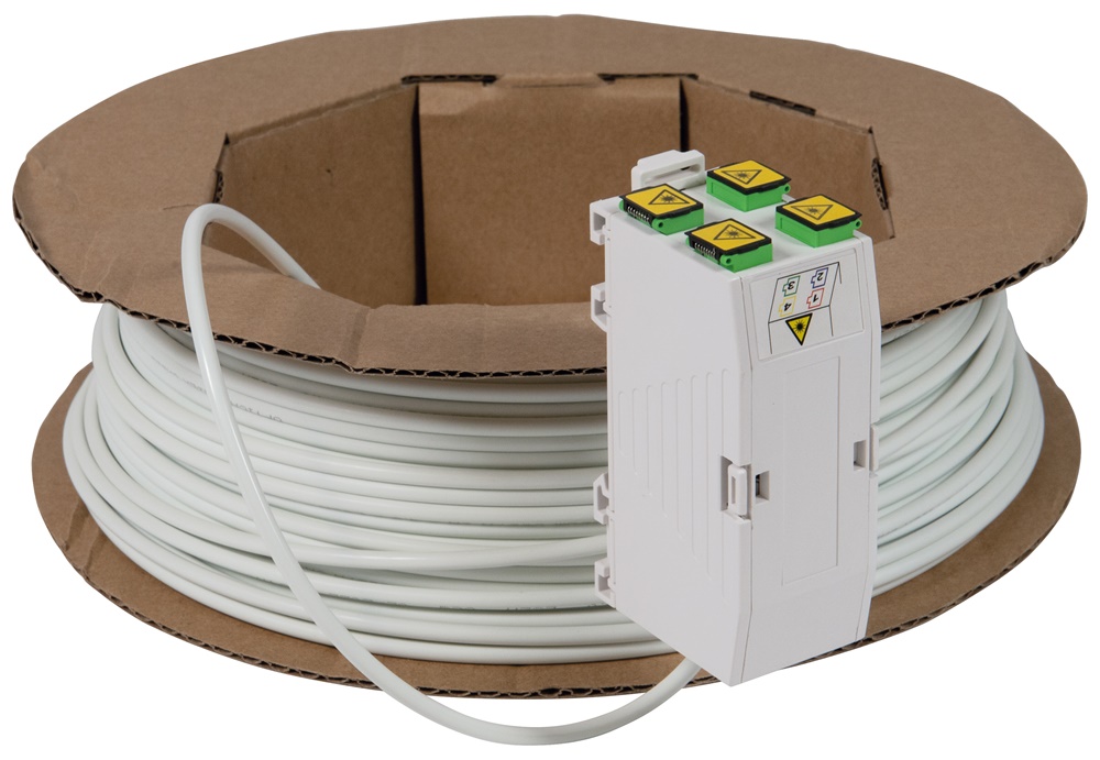 STOA con cavo fibra ottica monomodale G.657.A2 4 fibre 30m Classe Cca appartamento