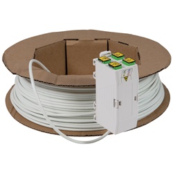 STOA con cavo fibra ottica monomodale G.657.A2 4 fibre 50m Classe Cca per terminazione ottica appartamento