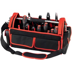 Kit Costabelle cassetta attrezzi tessuto 13 strumenti tasche multiple ergonomico per elettricisti