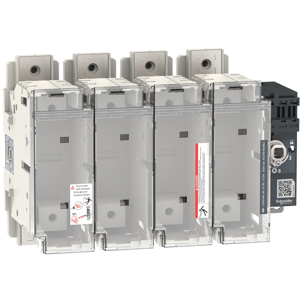 Interruttore-sezionatore con fusibili FuPact GSB200 4 poli 200A 690VAC per impianti industriali e infrastrutture