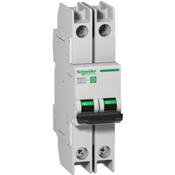 Interruttore Miniaturizzato Multi9 C60BPR 2 Poli 20A Curva C 10kA per Pannelli Controllo