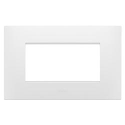 PLACCA EGO - IN TECNOPOLIMERO - 4 POSTI - BIANCO SATINATO - CHORUSMART