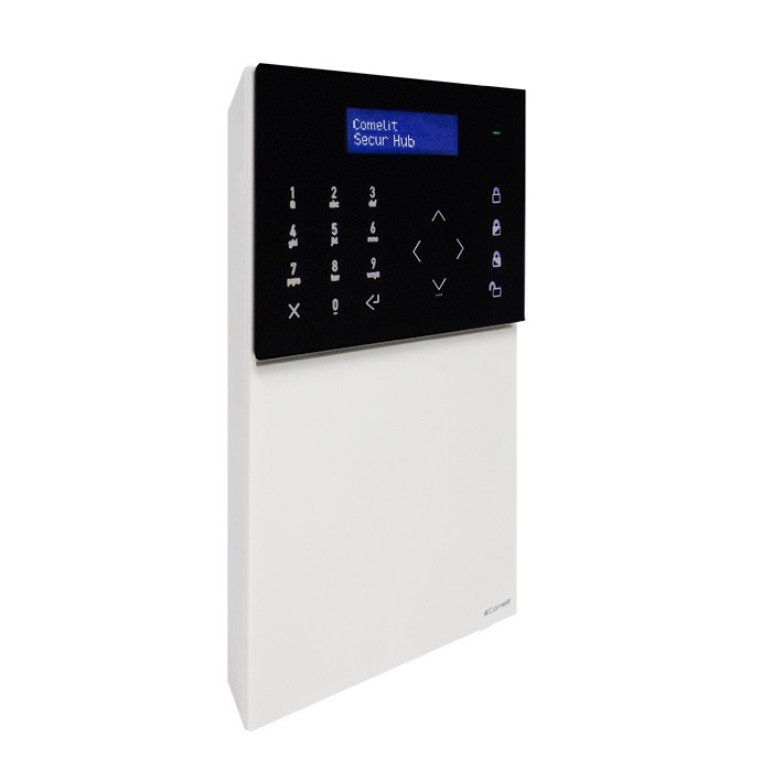 Serie Secur Hub - Centrale wireless 32 zone esp. 96, Wi-Fi e LAN, 4 aree, tastiera Capsense
