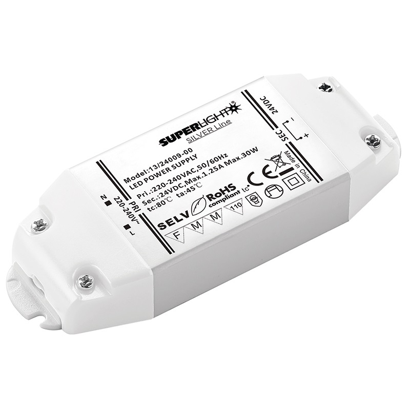 DRIVER CV 30W 24VCC IP20 alimentatore compatto per illuminazione LED uso interno