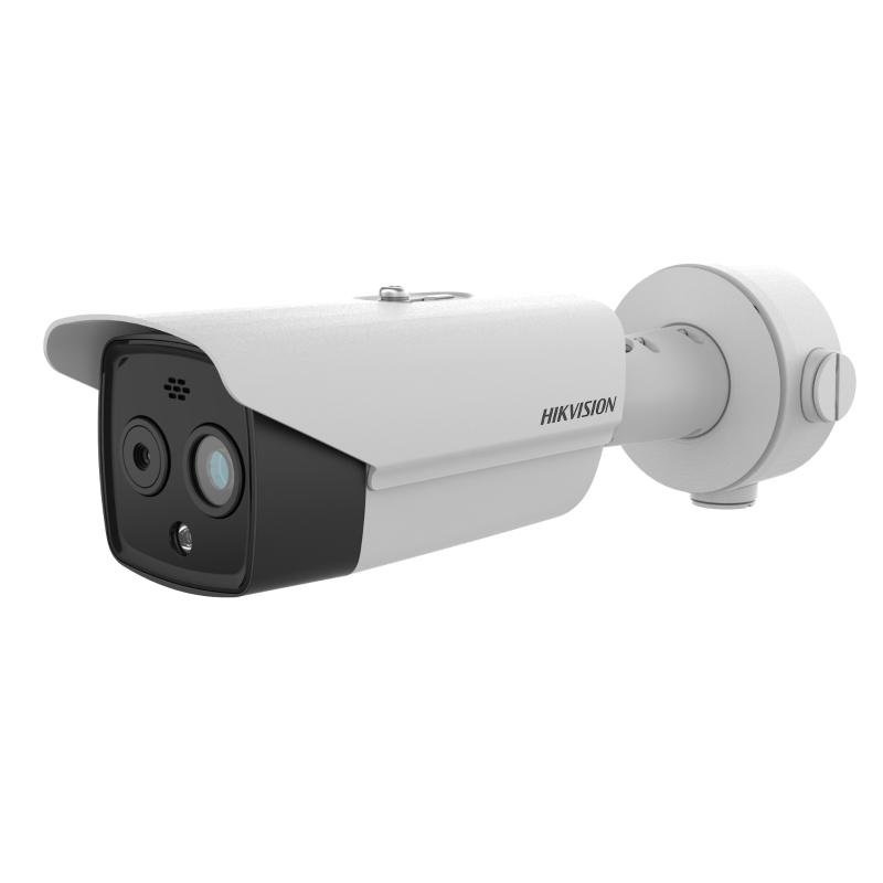 Telecamera bullet bi-spectrum 4MP + termica 256x192 per sorveglianza esterna robusta e dettagliata