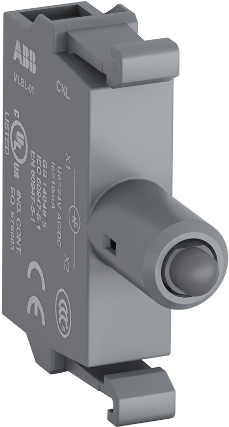 Blocco LED integrato blu 110-130V montaggio frontale per segnalazione elettrica