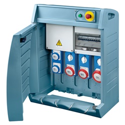 Quadro elettrico Q-BOX4 ASC MO3F 5 prese SBF 33 kW per cantieri certificato EN 61439-4