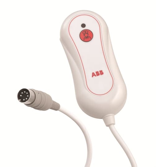 Tastiera pensile THLC-3401-B-09 pulsante rosso NO 7 PIN cavo 3 m comando elettrico