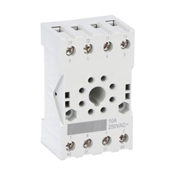 Zoccolo Octal Montaggio Guida DIN Vite Terminali Vite Max 230V per Relè HR70 2C