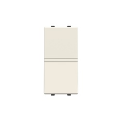 Pulsante unipolare 1P NC 16A 110-250V bianco senza incisione per impianti civili e industriali