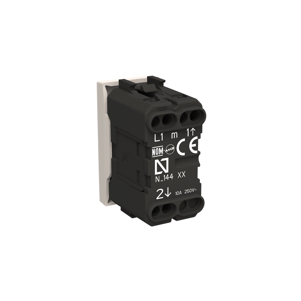Pulsante tattile 1 modulo 1 polo 10A 110-250V bianco per controllo elettrico domestico e professionale