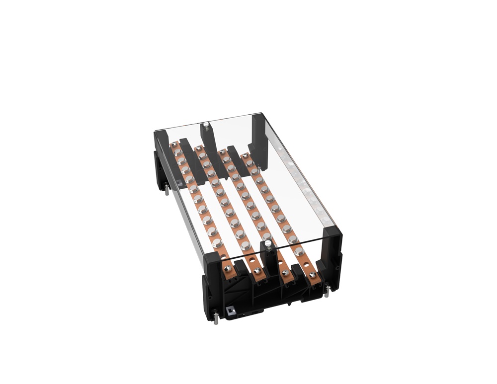 Ripartitore elettrico kit 160A 10 uscite M6 320mm per distribuzione energia industriale