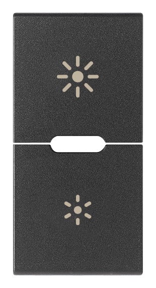 DUE MEZZI TASTI 1M DIMMER GRIGIO