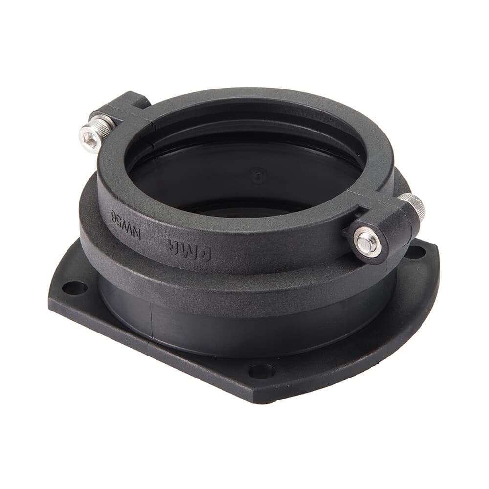 Flangia dritta PA6 per tubi corrugati NW95 IP68 nero per impianti elettrici