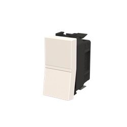 Pulsante unipolare 1P 1NO 16A bianco senza viti per impianti elettrici controllo automazione