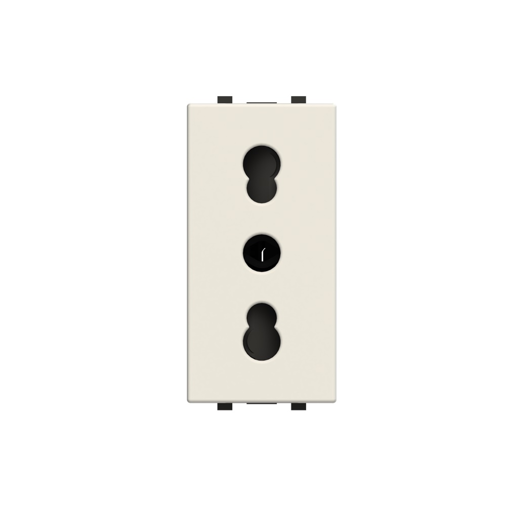 Presa Schuko 2P+E 16A 250V Bianco Sicurezza Bambini Montaggio Facile Uso Domestico Professionale