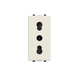 Presa Schuko 2P+E 16A 250V Bianco Sicurezza Bambini Montaggio Facile Uso Domestico Professionale