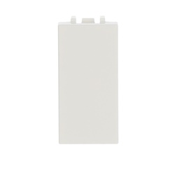 Cover blind plate bianca 1 modulo protezione polvere impianti elettrici professionali