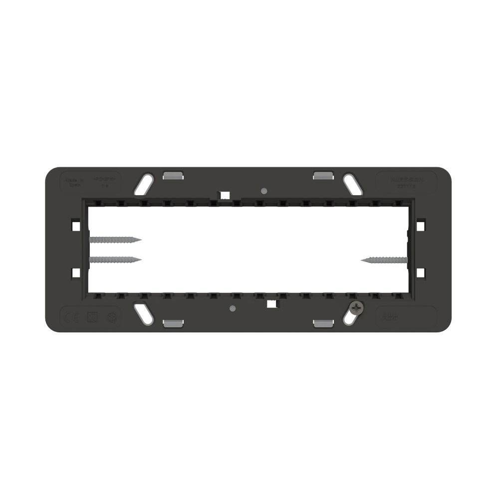 Supporto plastica 7 moduli per installazioni elettriche professionali Zenit