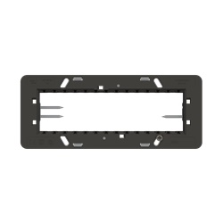 Supporto plastica 7 moduli per installazioni elettriche professionali Zenit