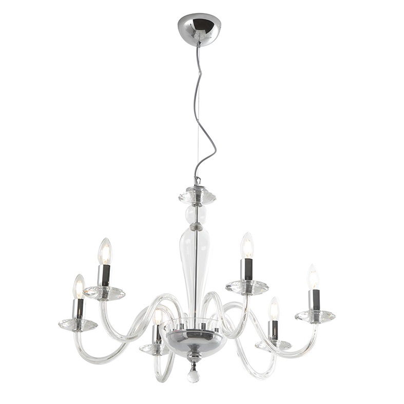 SOSP. 6 LUCI IN VETRO TRASPARTENTE