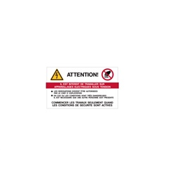 Etichetta VS-I80 simboli integrati 70x120 per impianti elettrici