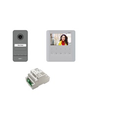 Kit videocitofonico monofamiliare display colori telecamera integrata controllo accessi residenziale
