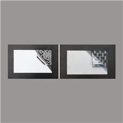 Targa void bianca 105x50mm
