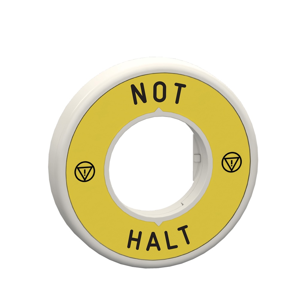 Etichetta luminosa 24V Not Halt 1 colore