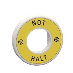 Etichetta luminosa 24V Not Halt 1 colore