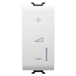 Regolatore elettrico universale 1 modulo bianco serie Chorus per installazioni civili