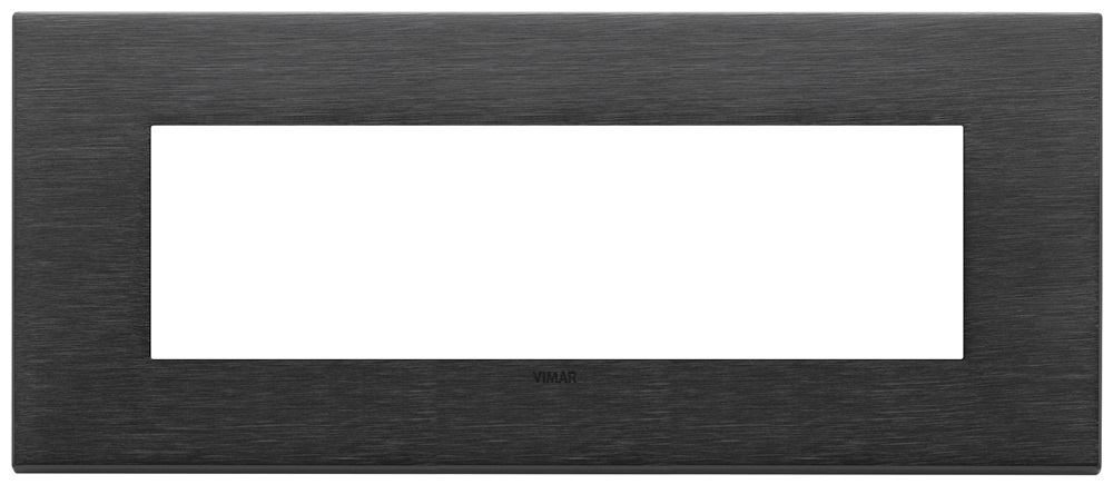 PLACCA 7M NERO SPAZZOLATO