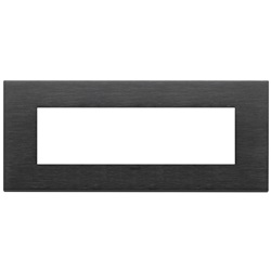 PLACCA 7M NERO SPAZZOLATO
