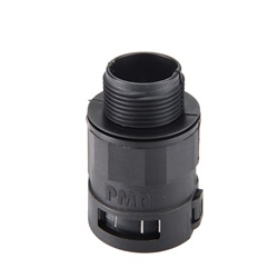 Raccordo divisibile PA6 nero M40x1,5 per tubi corrugati NW29 IP54 industriale e civile