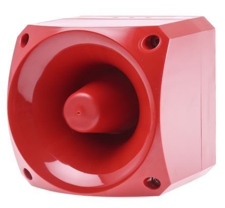 Avvisatore acustico alta potenza 120dB, 9-30VDC, 32 toni, IP66, montaggio parete, EN54-3