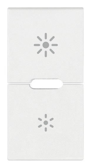 DUE MEZZI TASTI 1M DIMMER BIANCO